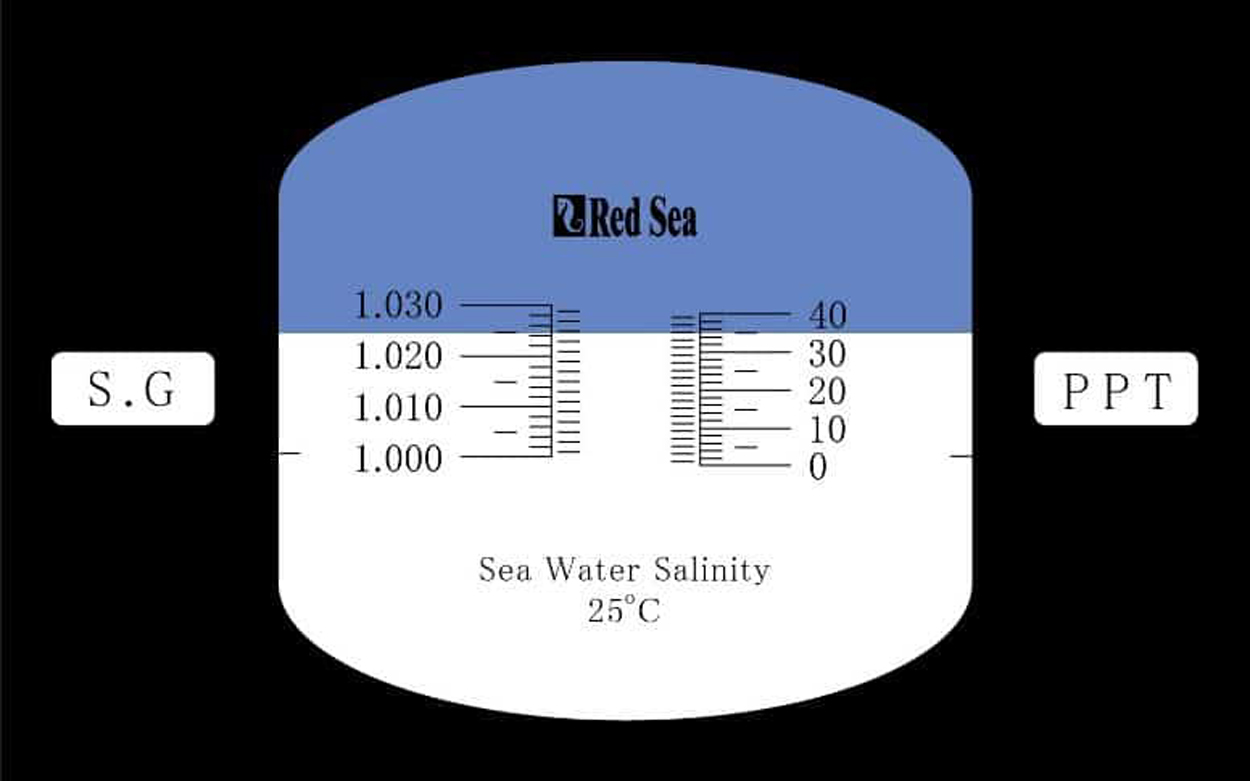 シーウォーターリフレクトメーター 屈折比重計 - Red Sea - コーラルアクアティック